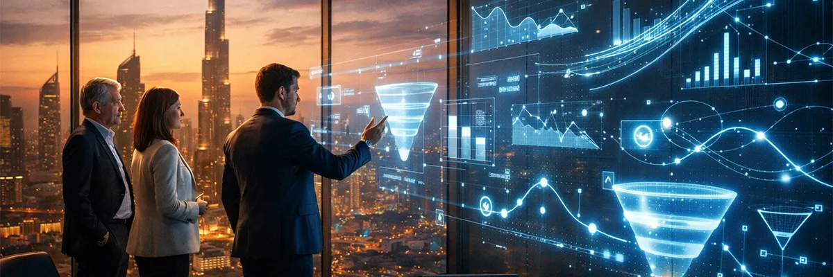 Extended 2026 generative visibility blueprint showing a geo agency and AI agency Dubai building hyperlocal authority, predictive content modeling, and cross-channel strategy for growth-focused brands across MENA and global emerging markets.