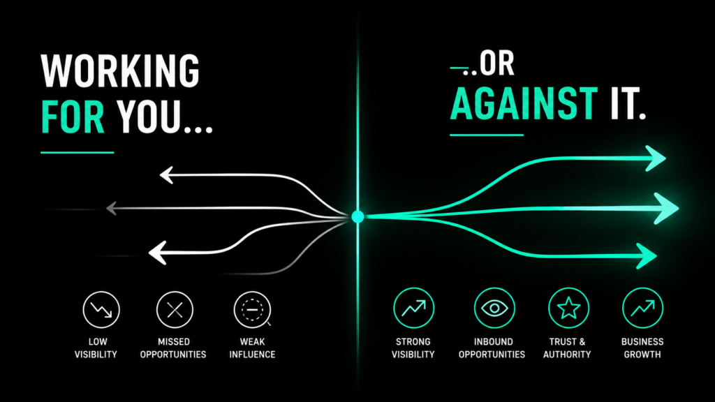 personal branding UAE concept showing positive and negative impact of personal brand on business growth and opportunities