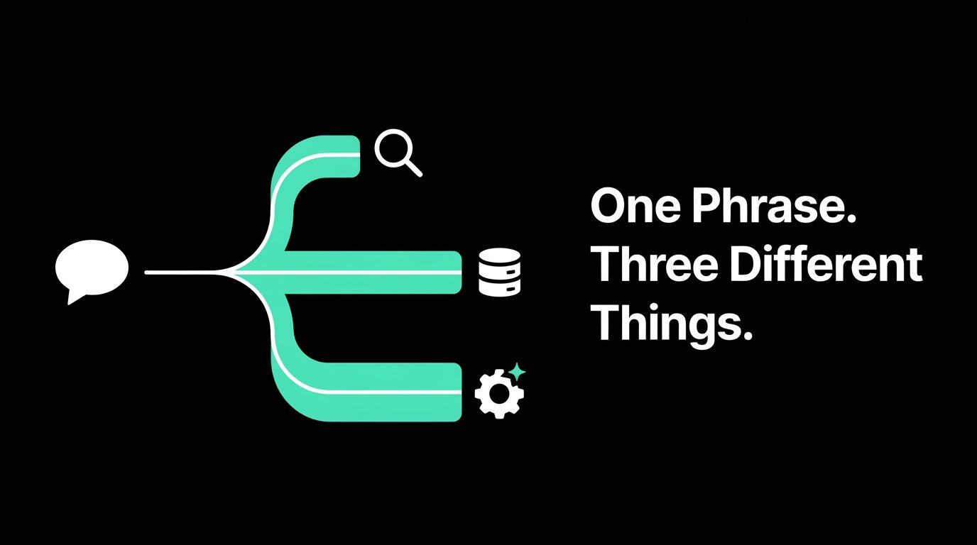 a green and white logo with white text